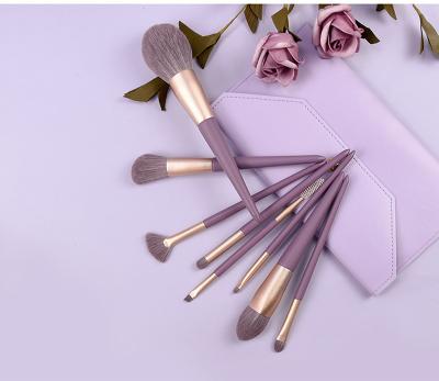 China Angular Blush 9pcsLuxury makeup Brushes Bristles Smudge Brush Eyeshadow Blending Eyeliner Makeup brush Set for sale