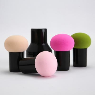 China Facial Beauty Makeup Sponge Colorful Wholesale Mushroom Makeup Sponge with Handle Cover Round Head Foundation Cosmetic Sponges Powder Puff cosmetic tools for sale