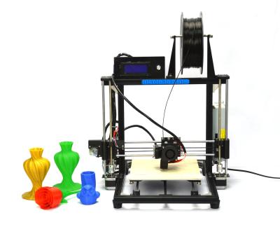 China LCD Screen Prusa i3 DIY 3D Printers with PLA ABS HIPS Petg Wood Available for sale