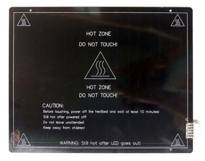 China 3MM MK3 Aluminum Heated Bed / Platform 3D Printer Parts 200W 12V for sale