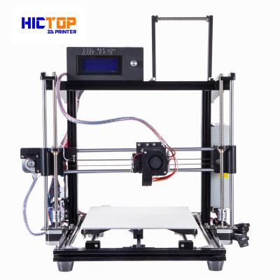 China Auto Leveling 3d printers desktop PLA / ABS / WOOD Flexible in Black for sale