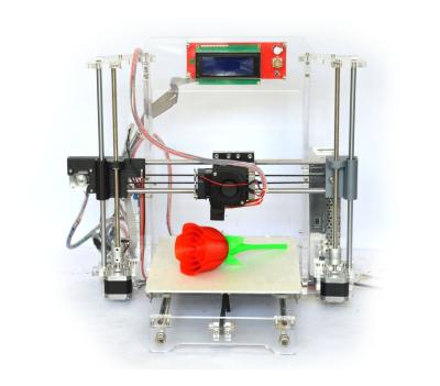 China Reprap Prusa I3 Clear Frame Full 3d Printer Kit with LCD Screen Gt2 Mk8 for sale