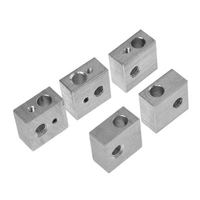 China Aluminum Heater Block M6 Specialized for MK7 MK8 Makerbot Medel I3 3d Printer Parts for sale