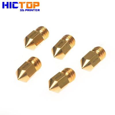 China 5 PCS 0.4mm 3D Printer Parts Extruder Nozzle Print Head for MK8 Makerbot RepRap Prusa of Brass for sale