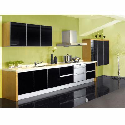 China Custom Modern Low Cost Modern Black Lacquer Sideboard Set for sale