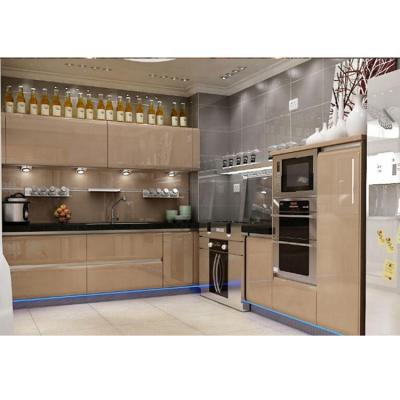 China Modern Hot Sales Household Commercial Apartment Lacquer MDF Kitchen Furniture Sets for sale