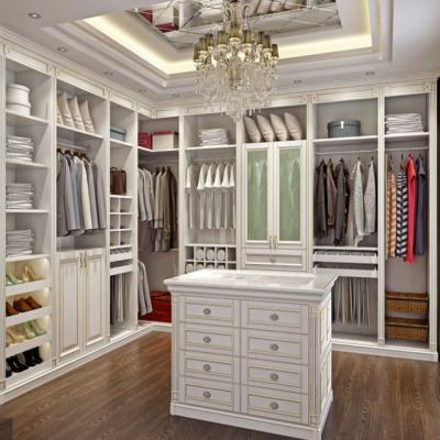 China PANEL European standard high technical luxury wardrobe, cloakroom wardrobe for sale