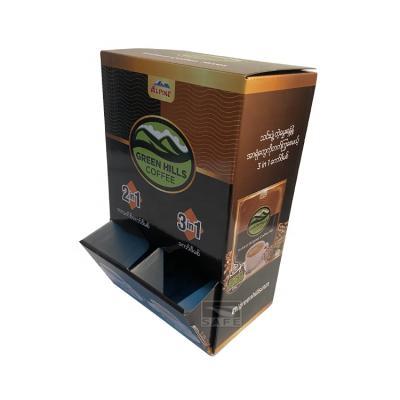 China For Promotion And Improve Brand Effect Counter Counter Coffee Cardboard Box Chocolate Bar Table Display Box In China for sale