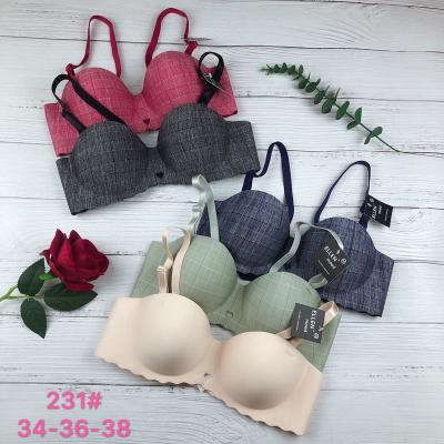 China QUICK DRY Women Push Up Bra No Cup Sexy Breathable Lingerie Soft Thin Seamless Bra Underwear Bra Wire Free Bras for sale