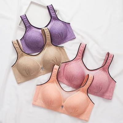 China QUICK DRY Women's Sports Bra Yoga Plus Removable Waist Wire Crop Cups T-Shirt Fitness Yoga Sports Bra Cavity Free Backless Top Lace for sale