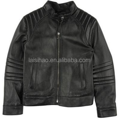 China Breathable Children's Quilted Leather Jacket for sale