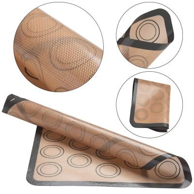 China Reposteria Viable Silicone Non-stick Rolling Mat Measurement Baking Pad Silicon Pastry Rolling Mat Silicone Pastry Baking Mat for sale