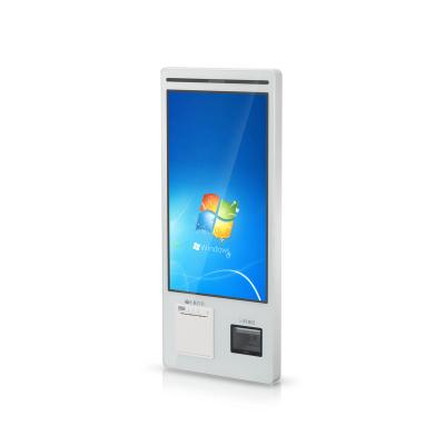 China Kiosk with 23.8 inch touch screen built in thermal and 23.8 inch 2D scanner for sale