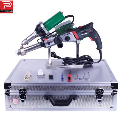 China Building Material Shops Wholesale Factory Price Plastic Welding Handheld Extruder Dual Heater For PP HDPE LDPE EVA Welding for sale