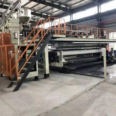 China Plastic HDPE PE Sheet Production 8m Width HDPE Geomembrane Line / PE Sheet Extrusion Production Line for sale