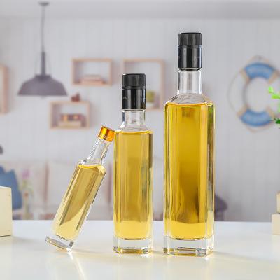 China Glass Olive Oil Distribution Bottle for Kitchen Custom Glass Bottle 50ml 100ml 500ml for sale