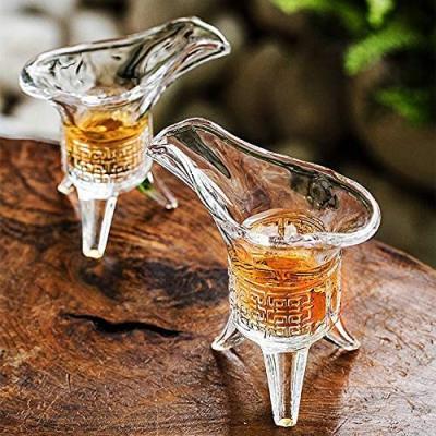 China Base Material Glass Wine Vodka and Whisky Glass Wine Glasses with Unique Shapes for sale