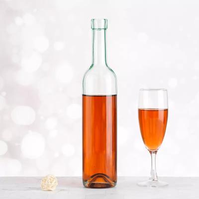 China Body Material Glass 375ml 500ml 750ml Glass Bottle for Ice Wine Thin Bamboo Glass Bottle for sale