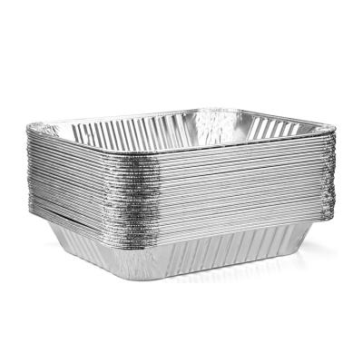 China Work House Half Size 9*13 Foil Steamer Table Supply Packing Deep Disposable Aluminum Oblong Pans for sale