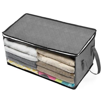 China Large Modern Heavy Duty Foldable Quilt Clothes Storage Bags for sale