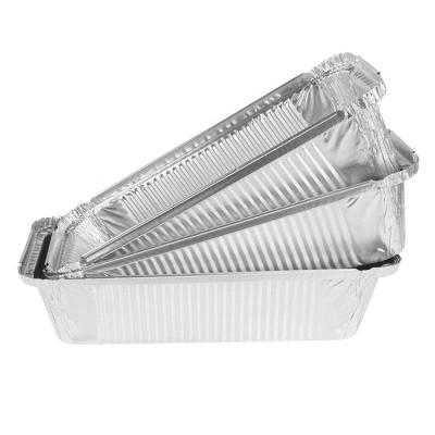 China Restaurant Wholesale Disposable Rectangle Small Aluminum Foil Trays Reheating for sale