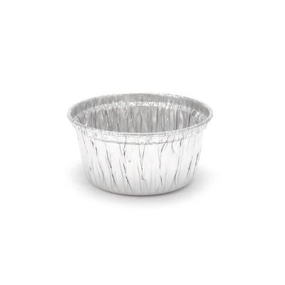 China 4 Ounce Modern Disposable Aluminum Foil Round Roll Ramekin Cupcake Bowl Baking Serving Pans for sale