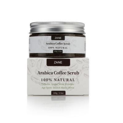 China Custom Exfoliator Private Label Coffee Whitening Exfoliating Skin Care Organic Sugar Body Scrub for sale