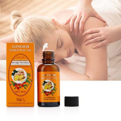 China Relieve Fatigue Wholesale 30ml Natural Pure Organic Essential Oils Skin Care Ginger (again) Aroma Massage Ginger 100% Relieve Essential Oil for sale