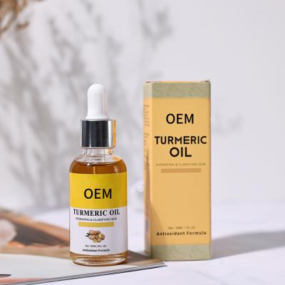 China Wholesale Organic Moisturizer Body Care Brightening Whitening Natural Turmeric Ginger Essential Oils Turmeric Anti Aging Face Oil Pure for sale