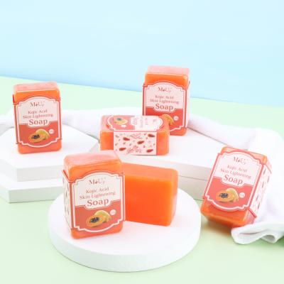 China Original koji base cleansing whitening kojie san papaya soap handmade kojic skin lightening soap clean for sale