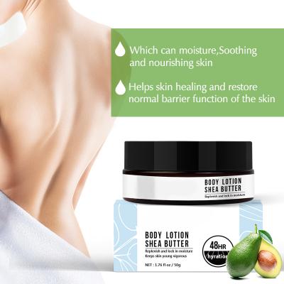 China Hydrating Moisturizer Custom Hydrate Natural Nourishing Hydration Skin Whitening Shea Butter Body Brightening Lotion for sale