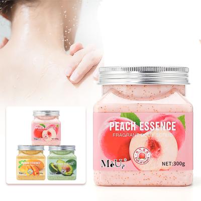 China Hot Selling Organic Exfoliator OEM Mango Avocado Peach Sugar Scrub Moisturizing Face Scrubs Body Care Exfoliating Bath Fruit Body Scrub for sale