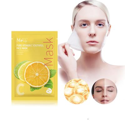 China Wholesale Organic Korean Moisturizer Skin Care Whiten Moisturize Herbal Cosmetic Pure Vitamin C Face Mask Sheet Face Mask Vegan for sale