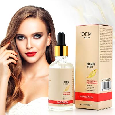 China Color-protecting OEM Private Label Low Moq Organic Hair Care Treatment Moisturizing Pure Essential Oil Natural Repair Hair Nourishing Serum for sale