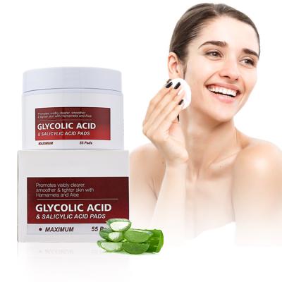 China Convenient Anti Aging Salicylic Acid Hydrating Essence Facial Pads For Acne Treatment for sale