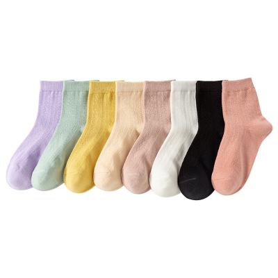 China A100 QUICK DRY high quality pure girl bangs wholesale sweat absorption deodorant color candy breathable casual socks beautiful for sale