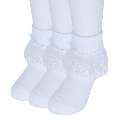 China Fashion Baby Kids QUICK DRY High Quality Cotton Lace Up Princess Soft Trim Baby Short Toddler Socks Cotton Socks for sale