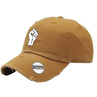 China Dad Hat Low Profile COMMON Embroidery Distressed Unstructured Baseball Cap for sale