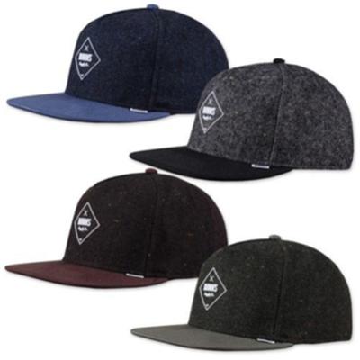 China JOINT Empty Flat Brim Hats Cotton Canvas Snapback for sale