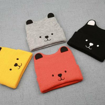 China JOINT Cartoon Knitted Warm Cute Toddler Hats Winter Baby Beanie Hat for sale