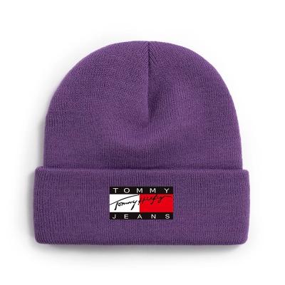 China Letter Embroidery Beanie Hat JOINT Knitted Beanie Hat Hip Hop Ski Stretch Beanies for sale