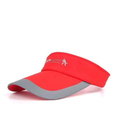 China Picture Summer Visor Cap Hat Sports Beach Golf Fishing Adjustable Strap Anti UV Quick Dry Lightweight Sun Visor for sale