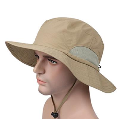 China Picture Mesh Safari Fishing Hat Protective Sun Bucket Unisex Hiking Hats for sale