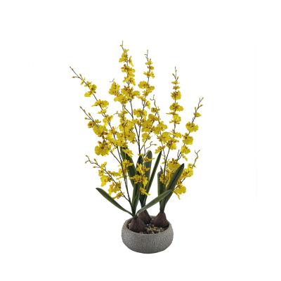 China Wholesale Environmental Protection Artificial Flower Factory Indoor Life Artificial Flower Wedding Decoration and Garden Art Artificial Orchids for sale