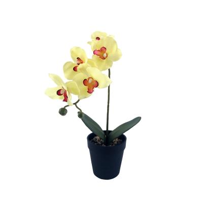 China Wholesale Minimalist Home Ornaments Flower Home Decorative Artificial Plants Room Style Wedding Decoration Artificial Orchids for sale