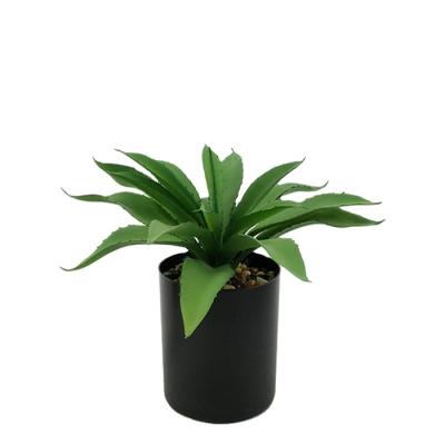 China Eco-friendly Home Artificial Plastic Agave Pond Decoration Plant Succulent Agave for sale