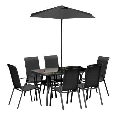 China Comfortable Cheap Outdoor Garden Cafe Table Chair Steel Material Set for sale