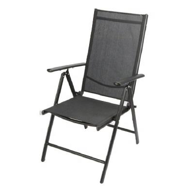 China Durable Comfortable Outdoor Garden Steel Frame Rattan Folding Chair for sale