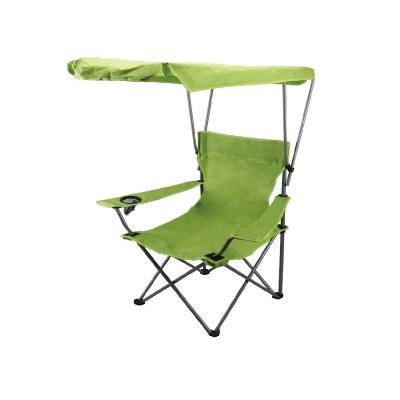 China Durable Customized Portable Outdoor Camping Beach Folding Chair With Sunshade Canopy for sale