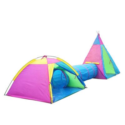 China Portable Portable Play Kids Outdoor Folding Toy Tent And Tunnel for sale